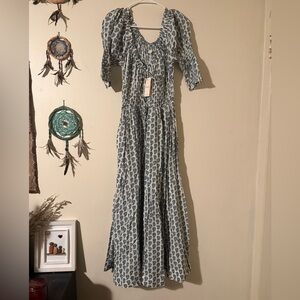 Doen Ischia dress in Sea Salt Pasley BNWT